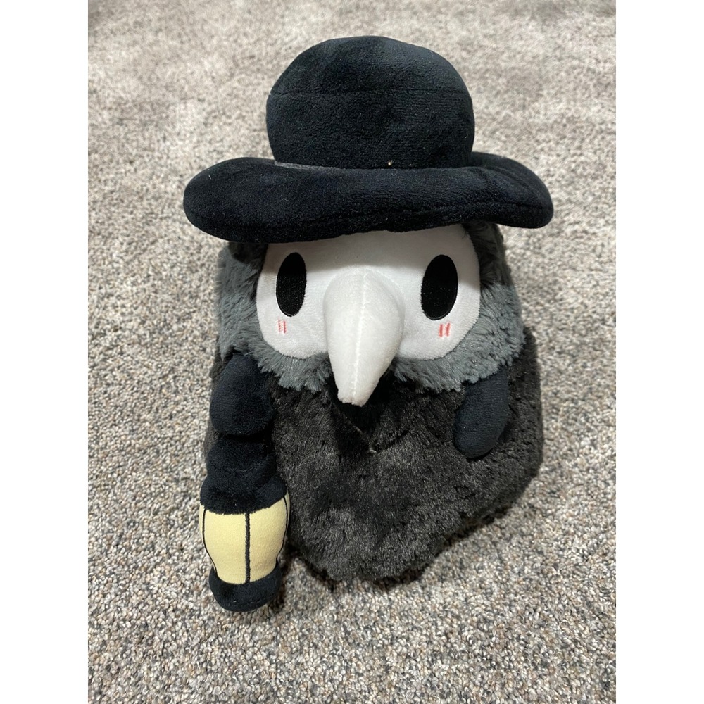 Squishable Plague Doctor Plush Black Grey Stuffed Animal Lantern Hat
